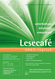 Plakat Lesecaf "ONKO-logisch